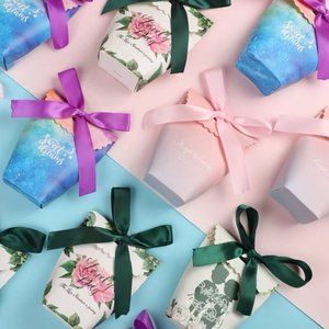 20PCS Candy Box /Gifts Ribbon Box/Wedding Holiday Party Favors Box/Candy Bag